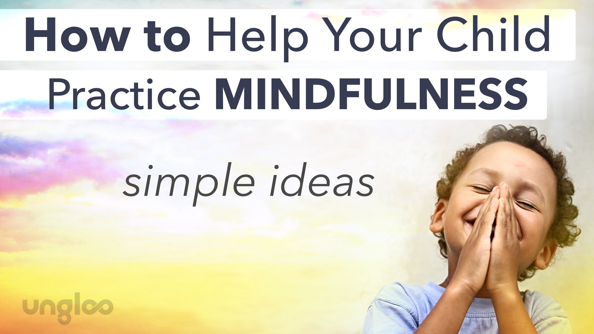 Image of a child practicing mindfulness