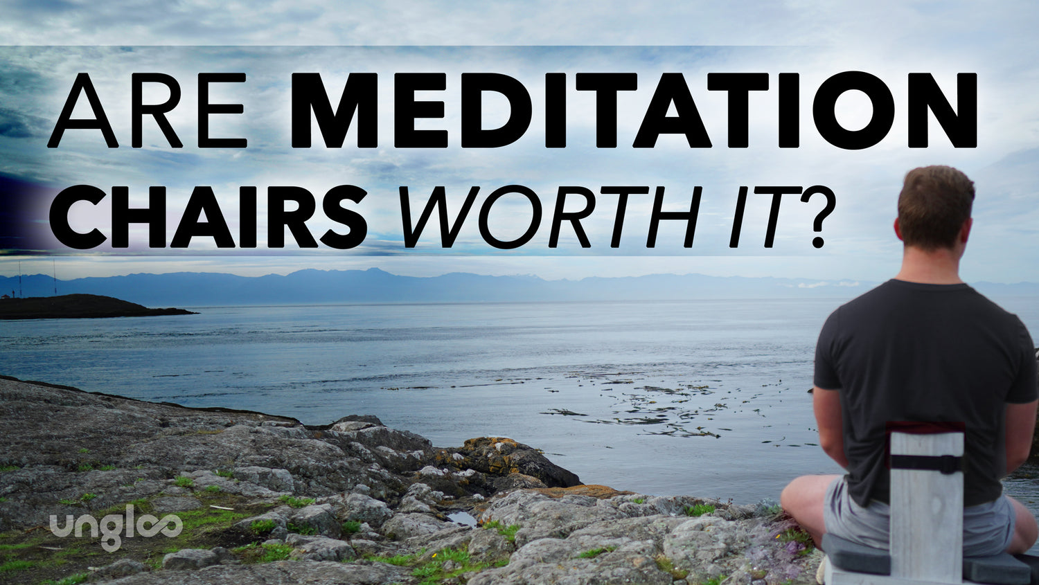 Man sitting on an outdoor meditation chair wondering if meditation chairs are worth the investment