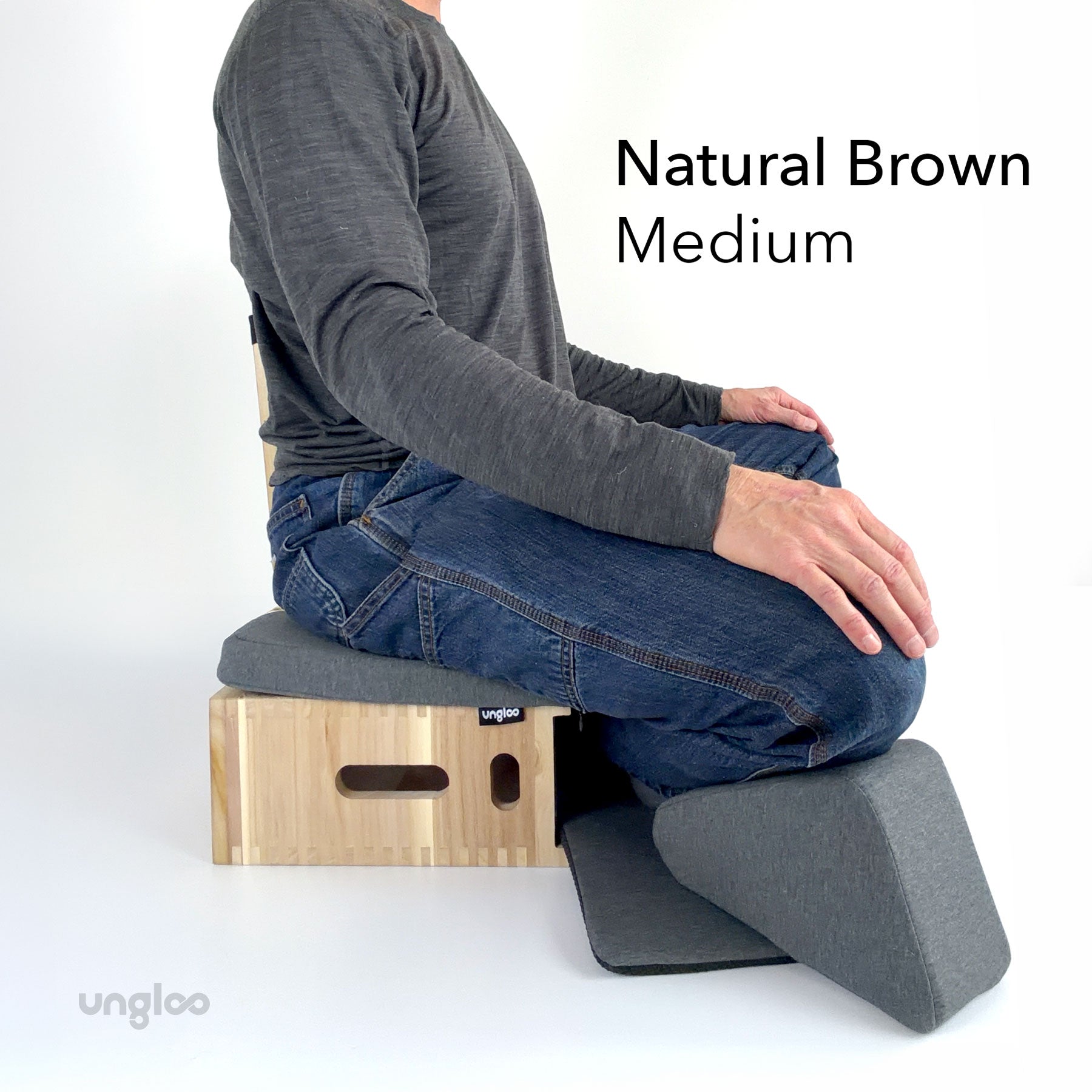 Ungloo Box - Portable Meditation Chair With Back and Hip Support