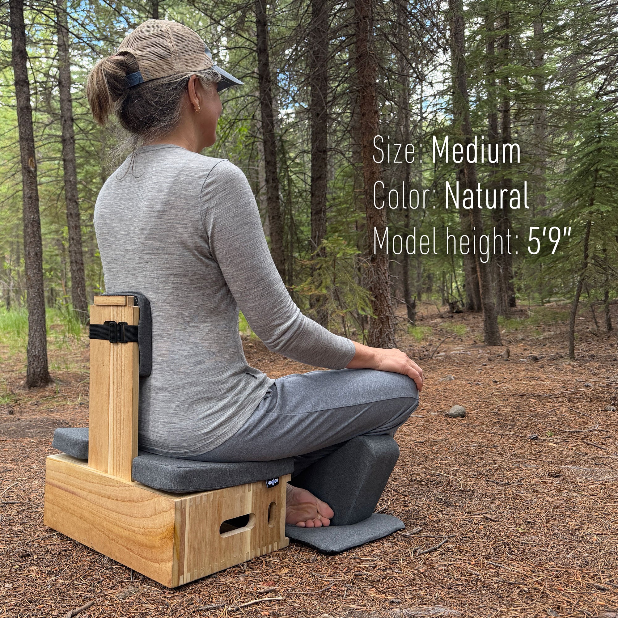 Ungloo Box - Portable Meditation Chair With Back and Hip Support