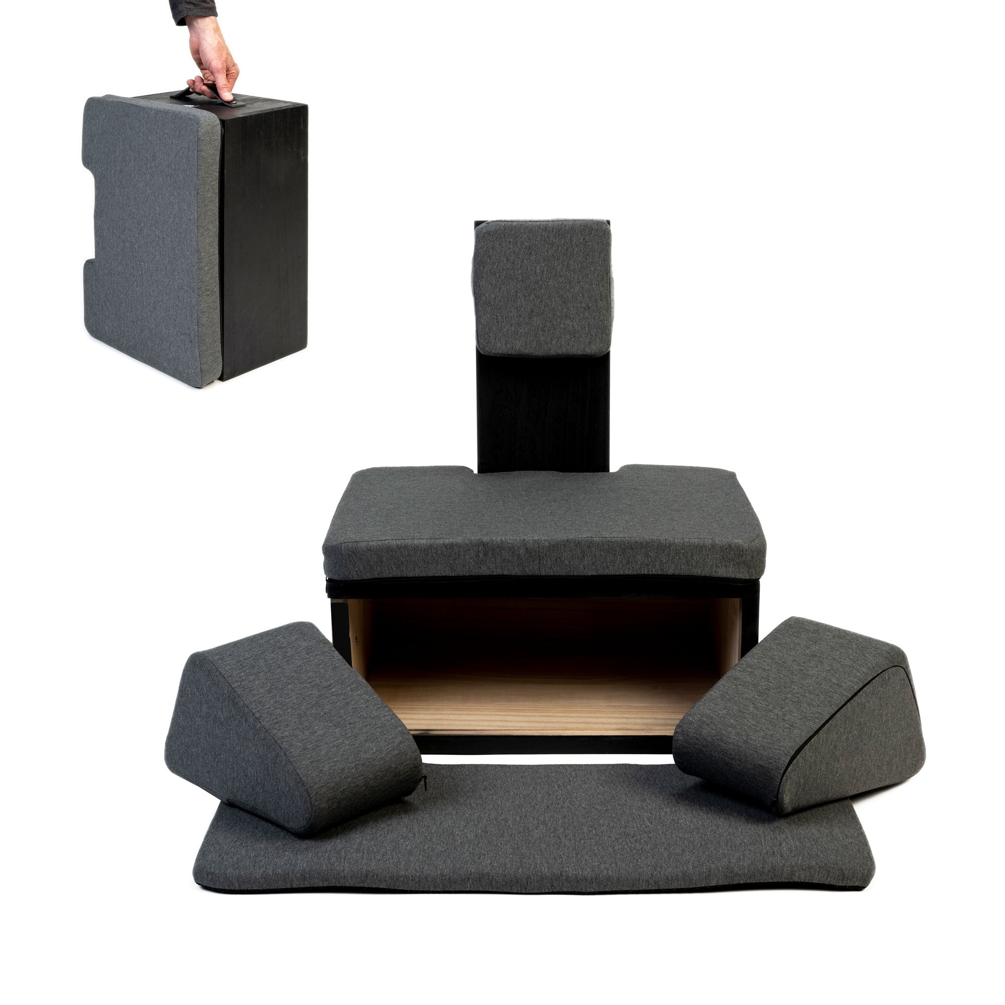 Ungloo Box - Portable Meditation Chair With Back and Hip Support