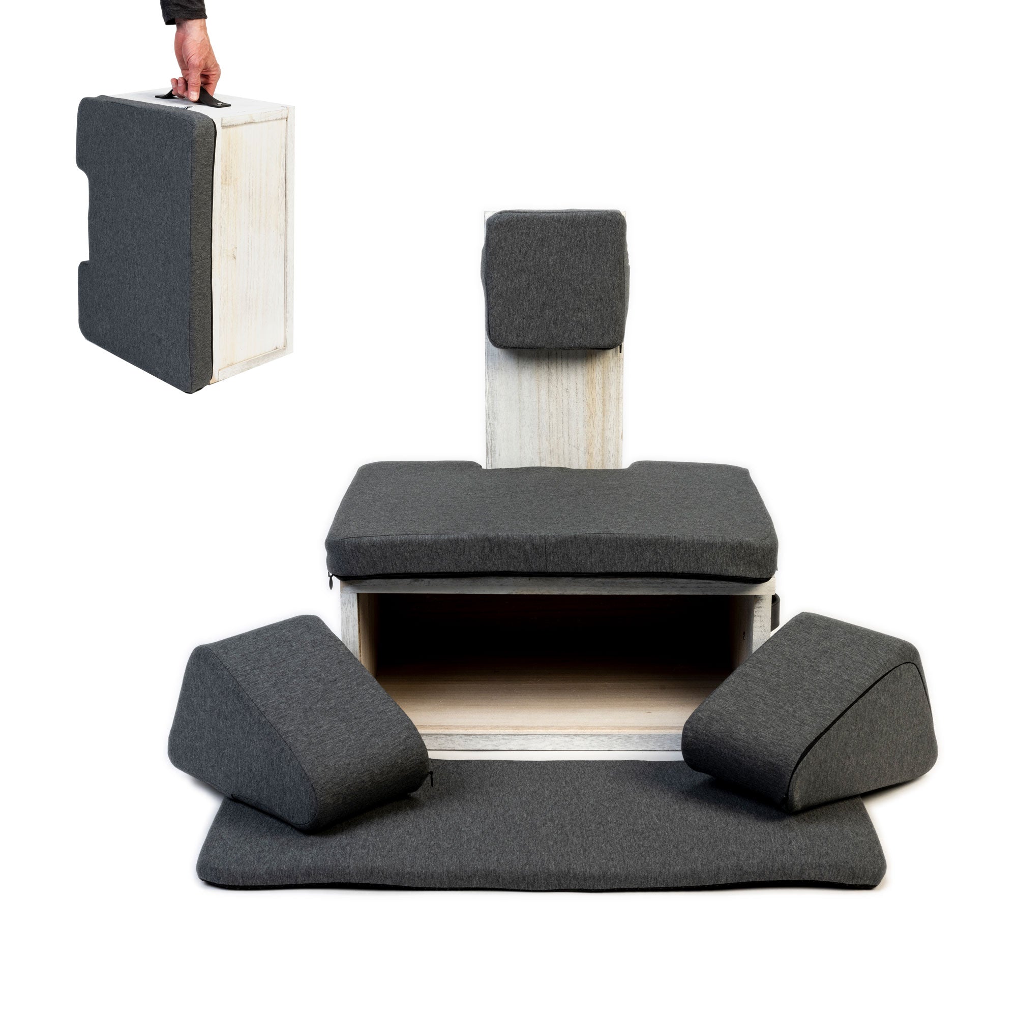 Ungloo Box - Portable Meditation Chair With Back and Hip Support - Ungloo Store