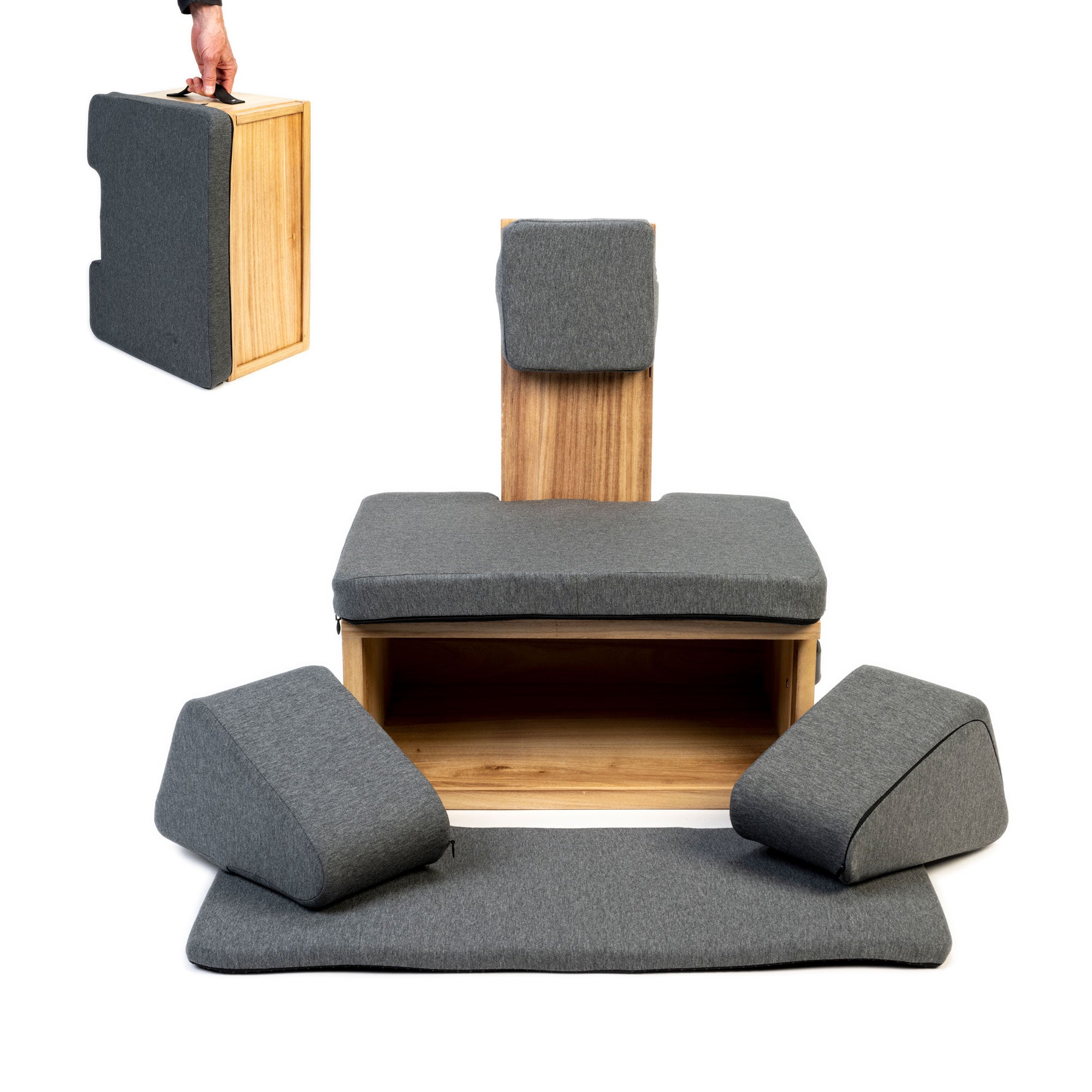 Ungloo Box - Portable Meditation Chair With Back and Hip Support - Ungloo Store