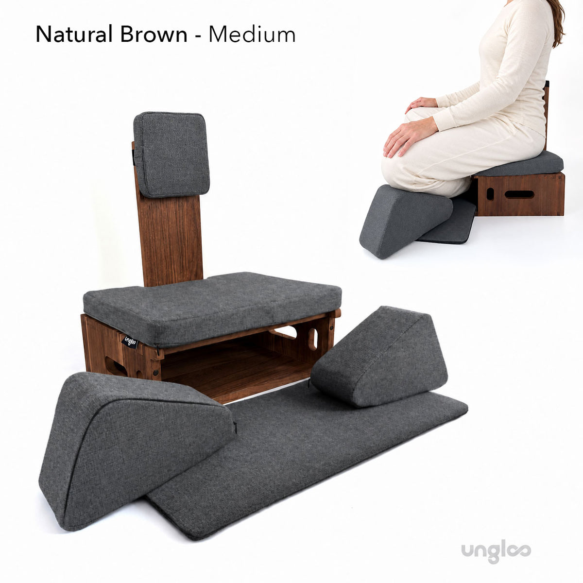 Ungloo Box - Portable Meditation Chair With Back and Hip Support