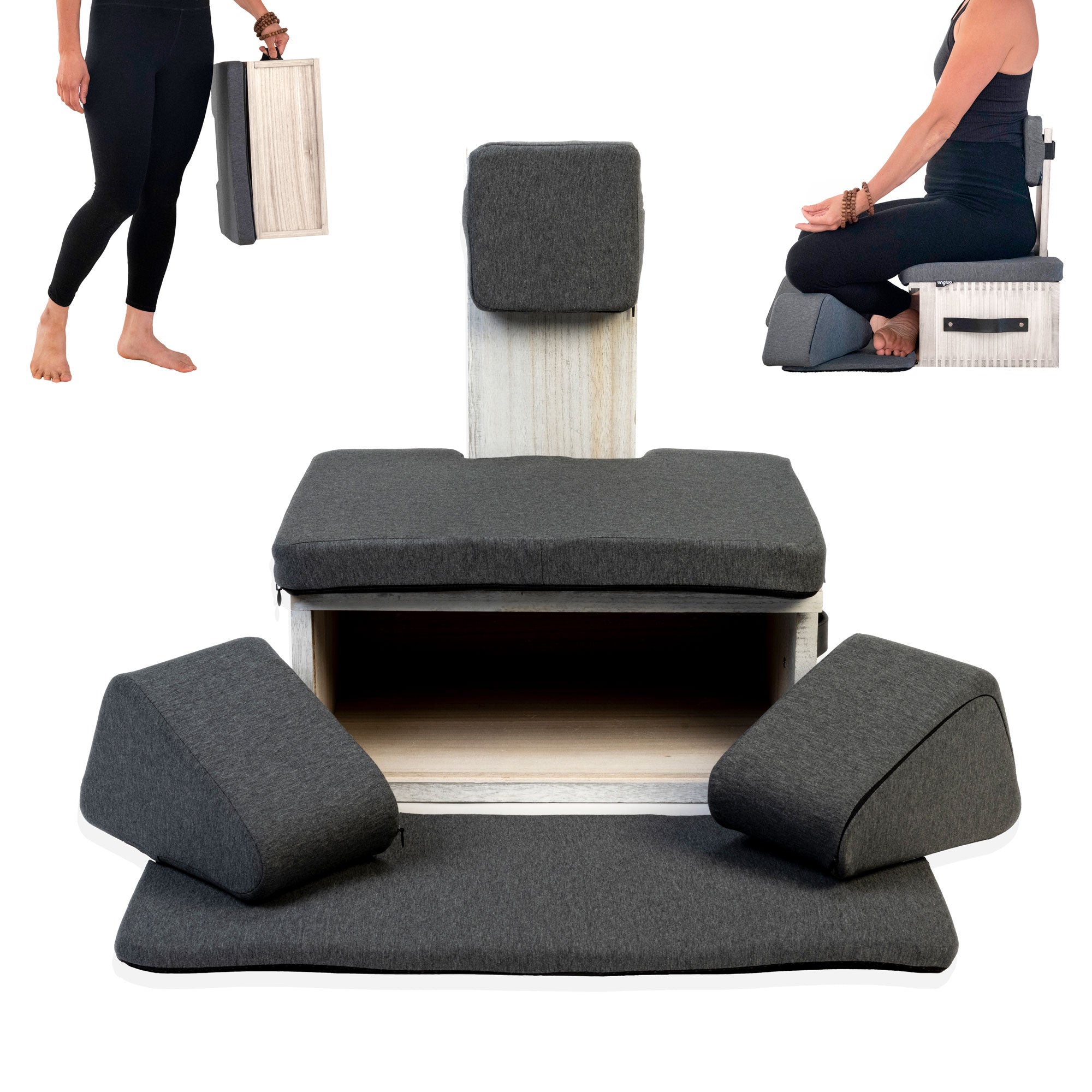 Ungloo Box - Portable Meditation Chair With Back and Hip Support